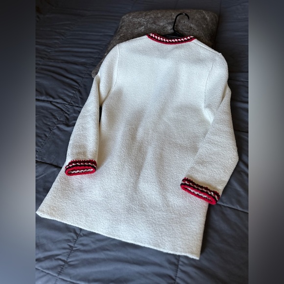 SANDRO Luce Chunky Cotton-blend Cardigan In Ecru - Picture 11 of 11